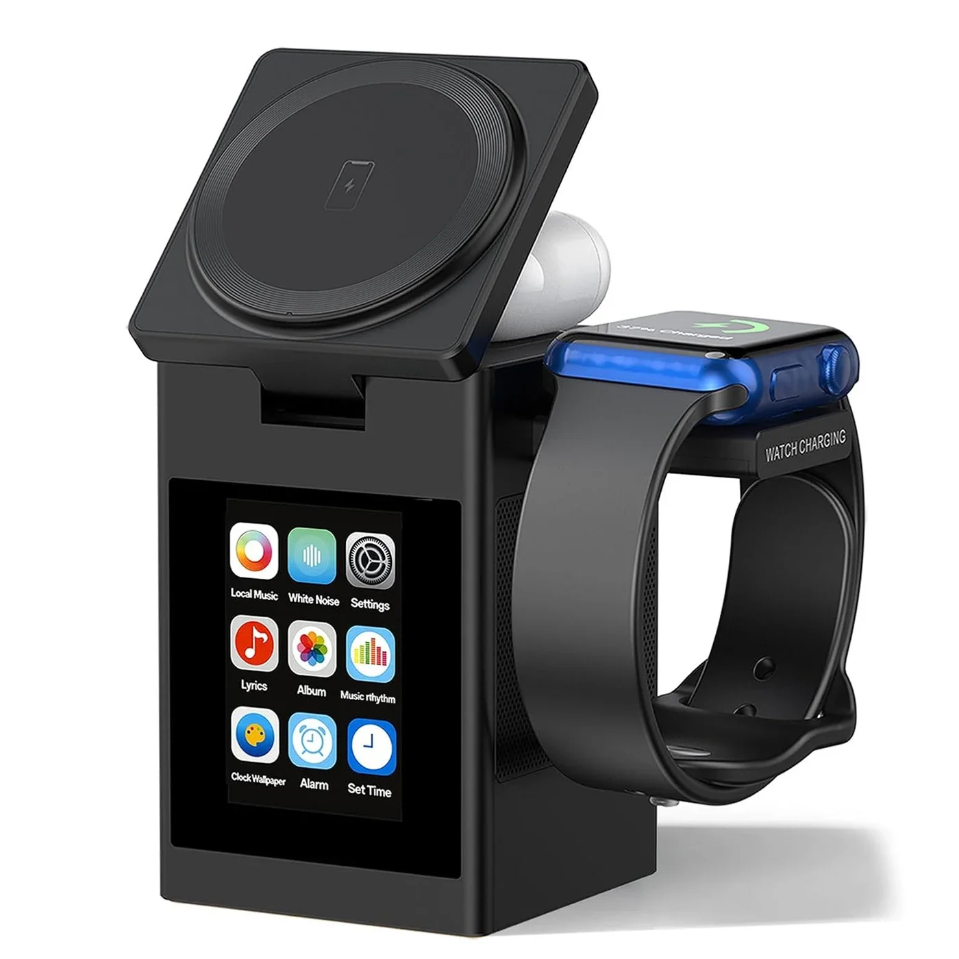 LED Screen Magnetic Wireless Charger Stand Bluetooth Speaker Alarm Clock For iPhone 17 16 15 14 Pro Max Apple Watch Airpods Pro
LED Screen Magnetic Wireless Charger Stand Bluetooth Speaker Alarm Clock For iPhone 17 16 15 14 Pro Max Apple Watch Airpods Pro