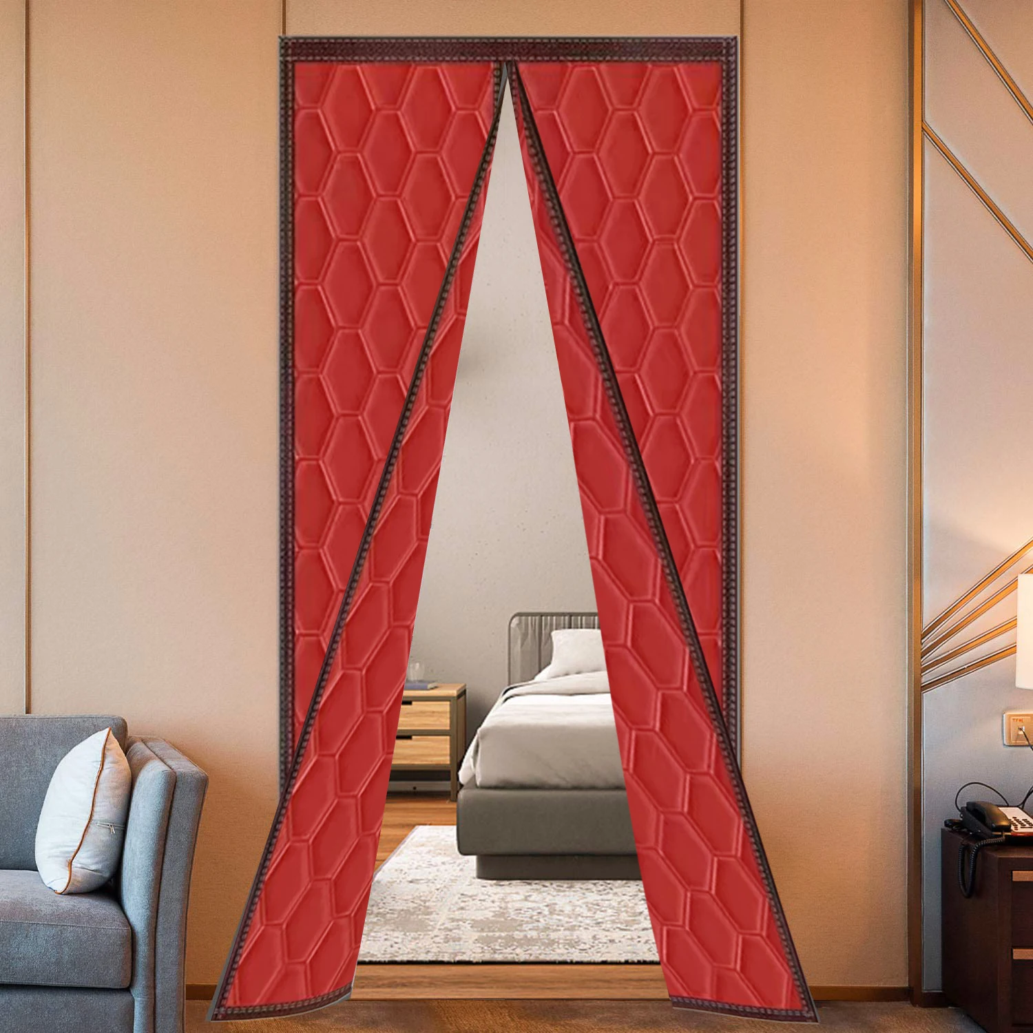 Red Autumn and Winter Warm and Cold Proof Door Curtains, Air Conditioning Insulation, Oxford Fabric Door Curtains
Red Autumn and Winter Warm and Cold Proof Door Curtains, Air Conditioning Insulation, Oxford Fabric Door Curtains