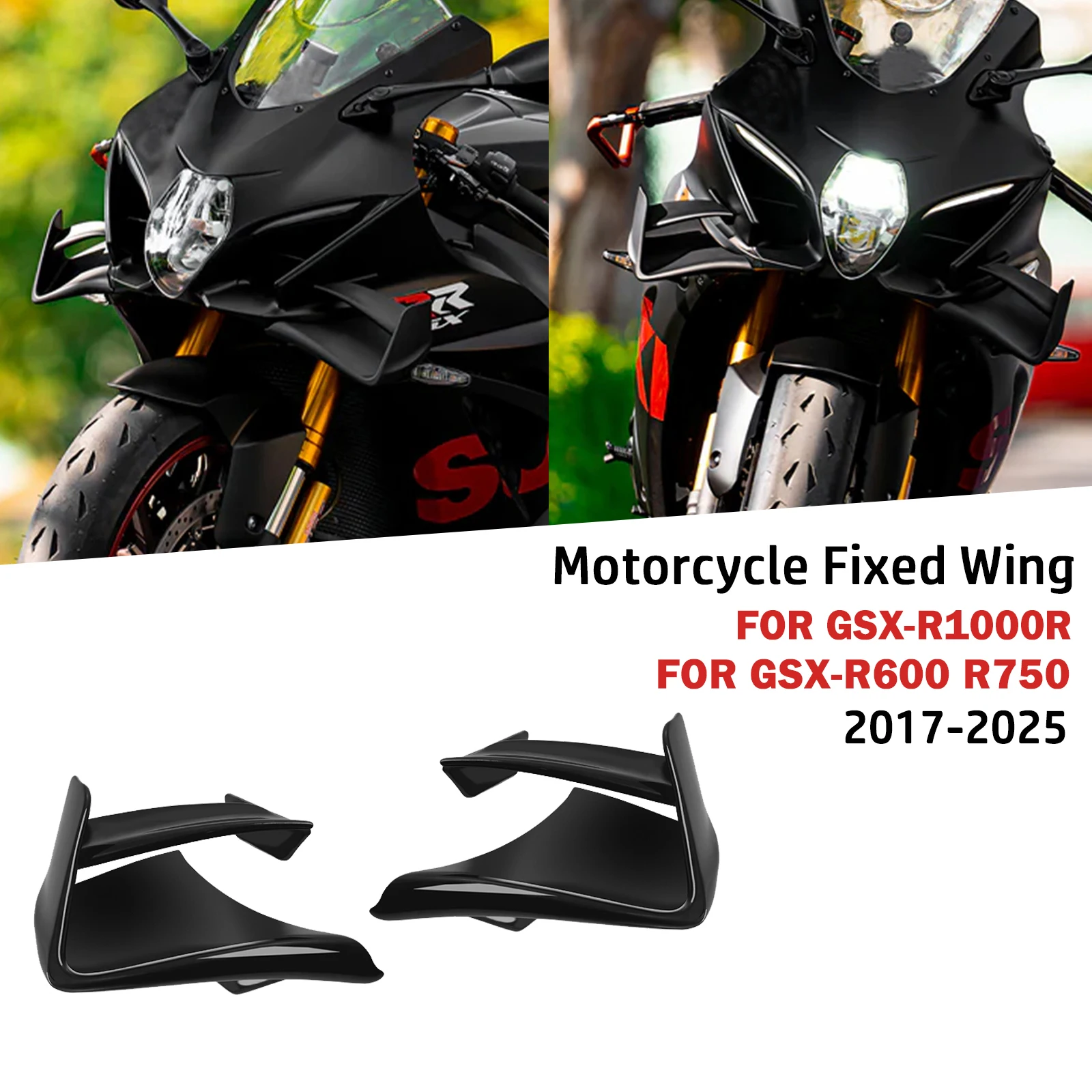For GSX-R1000R 2025 2024 GSX R600 GSXR750 2017-2025 Motorcycle Aerodynamic Rear Wing Fairings Fixed Wind Winglets Side Spoiler
For GSX-R1000R 2025 2024 GSX R600 GSXR750 2017-2025 Motorcycle Aerodynamic Rear Wing Fairings Fixed Wind Winglets Side Spoiler