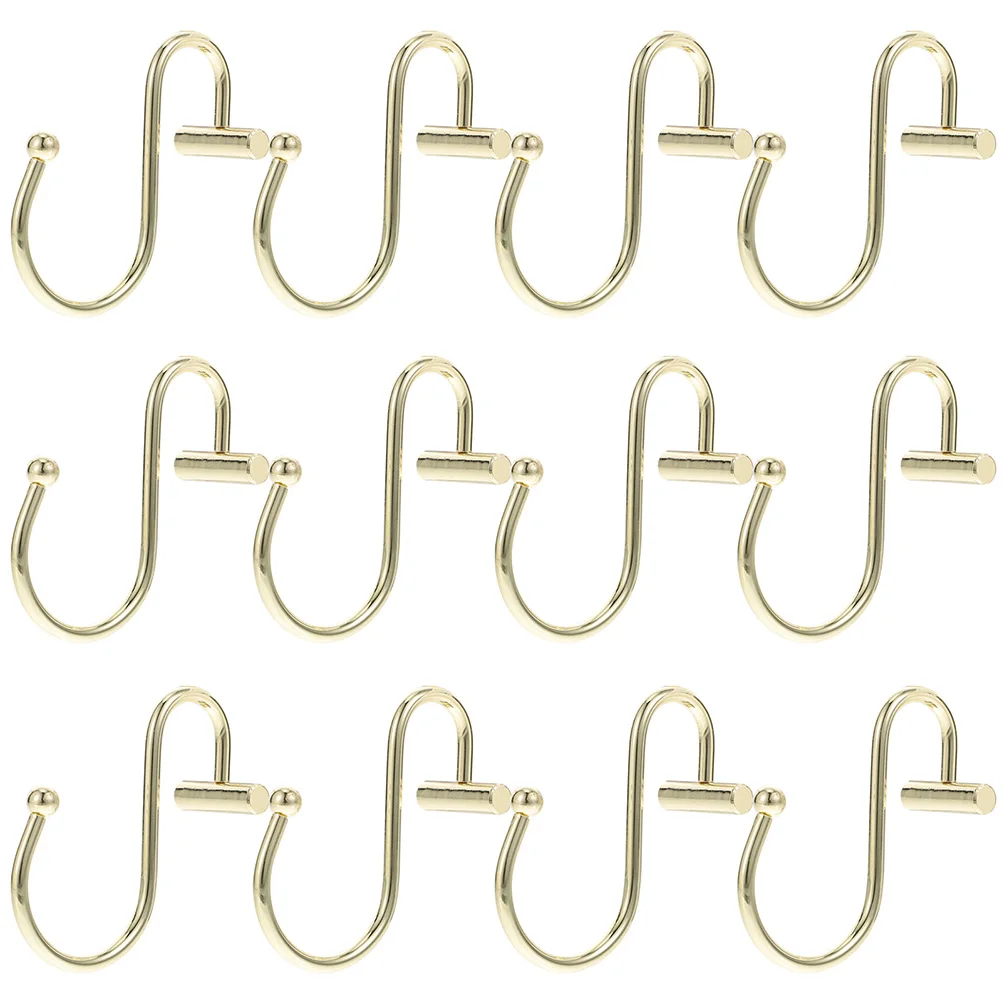 24pcs Golden Curtain Hooks Shower Curtain Hangers Iron Bathroom Bedroom Decor Easy Installation Hardware
24pcs Golden Curtain Hooks Shower Curtain Hangers Iron Bathroom Bedroom Decor Easy Installation Hardware
