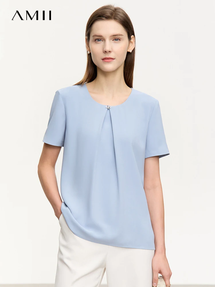AMII Minimalism Women's Chiffon Tops 2023 Summer New Loose Art Short Sleeves O Neck Office Lady Casual Female Clothing 12342615
AMII Minimalism Women's Chiffon Tops 2023 Summer New Loose Art Short Sleeves O Neck Office Lady Casual Female Clothing 12342615