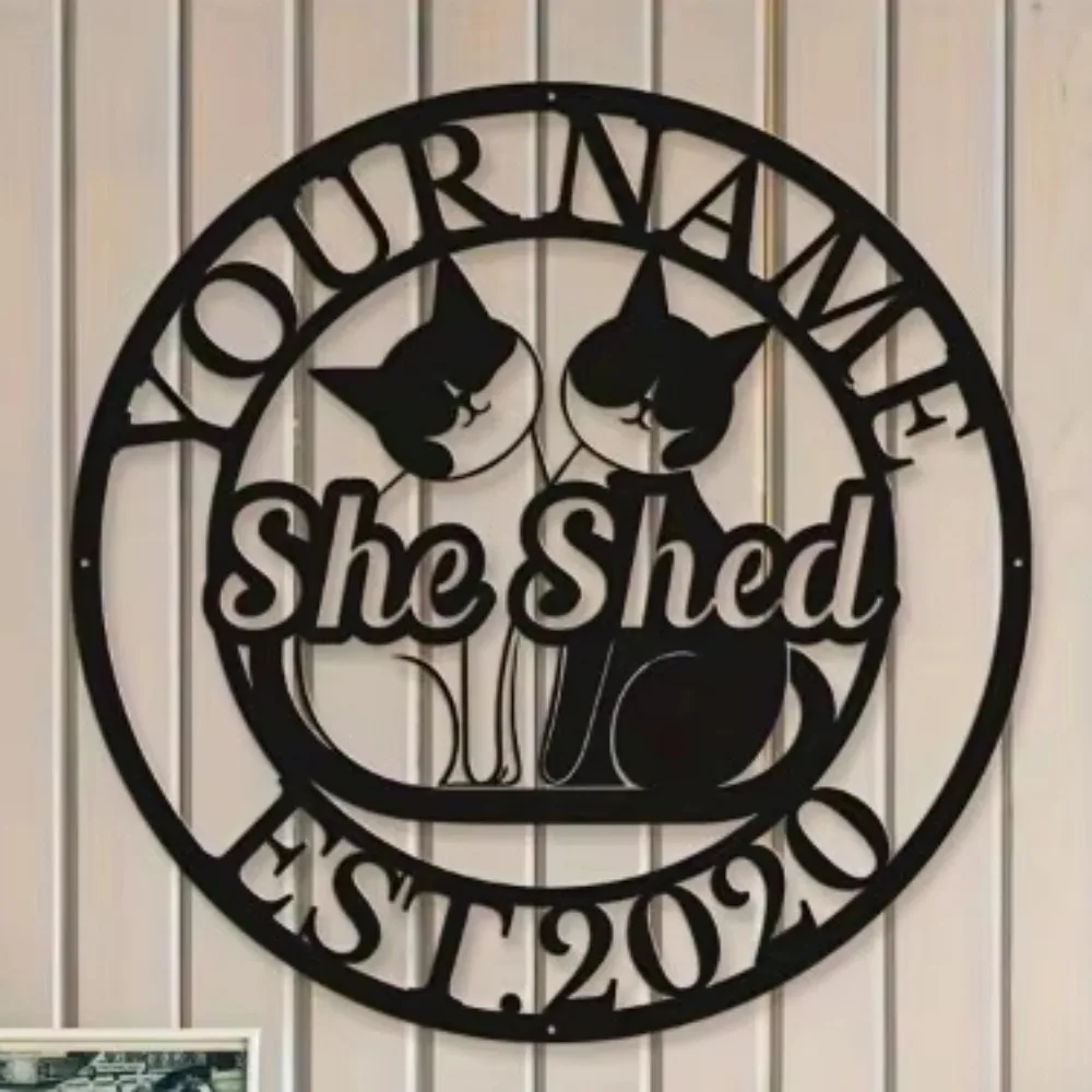 Trendy Handmade Metal Sign. Customized Cat Wall Art, Personalized. Ideal for Any Her Cottage, Indoor Outdoor Decor.
Trendy Handmade Metal Sign. Customized Cat Wall Art, Personalized. Ideal for Any Her Cottage, Indoor Outdoor Decor.