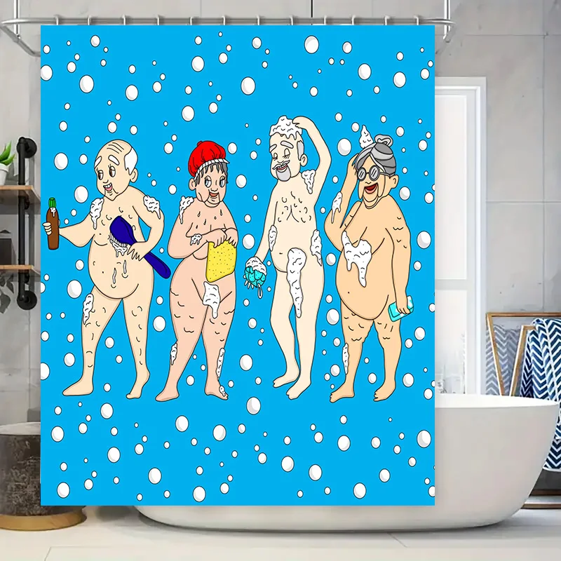 Красочная мультяшная занавеска для ванной: забавный декор для душа для украшения ванной комнаты, синий с белым рисунком пузырей для взрослых
Красочная мультяшная занавеска для ванной: забавный декор для душа для украшения ванной комнаты, синий с белым рисунком пузырей для взрослых