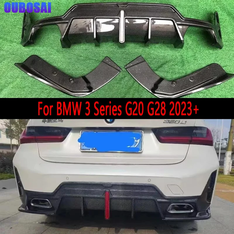 For BMW 3 Series G20 G28 2023+ Carbon fiber Diffuser rear bumper diffuser spoiler rear lip Shunt body kit
For BMW 3 Series G20 G28 2023+ Carbon fiber Diffuser rear bumper diffuser spoiler rear lip Shunt body kit