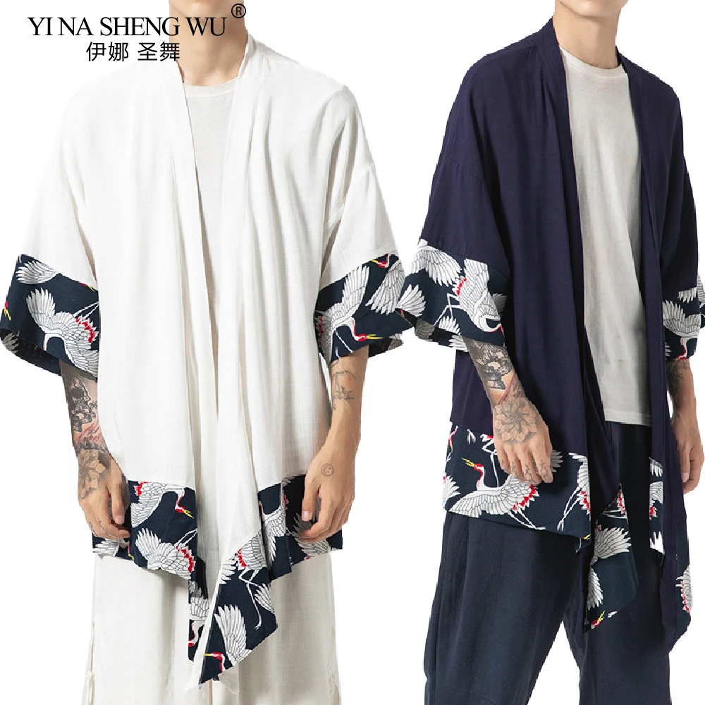 Japanese Kimono Cardigan Men Haori Yukata Male Samurai Costume Clothing Kimono Jacket Mens Long Kimono Shirt Yukata Haori Jacket
Japanese Kimono Cardigan Men Haori Yukata Male Samurai Costume Clothing Kimono Jacket Mens Long Kimono Shirt Yukata Haori Jacket