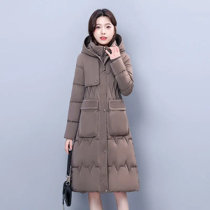 Thick Style Long Cotton Jacket Casual Versatile Commuting Solid Color Oversized Loose Fit Full Sleeve Women Quilted Coat LX450
Thick Style Long Cotton Jacket Casual Versatile Commuting Solid Color Oversized Loose Fit Full Sleeve Women Quilted Coat LX450