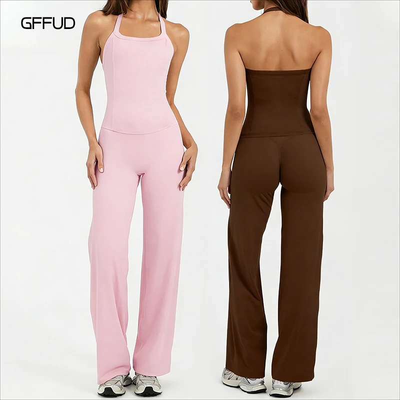 GYM Sports Quick Dry Racerback Tank Top Halter Yoga Vest High Waisted Yoga Straight Leg Pants Pilates Suspender Wide-leg Pants
GYM Sports Quick Dry Racerback Tank Top Halter Yoga Vest High Waisted Yoga Straight Leg Pants Pilates Suspender Wide-leg Pants