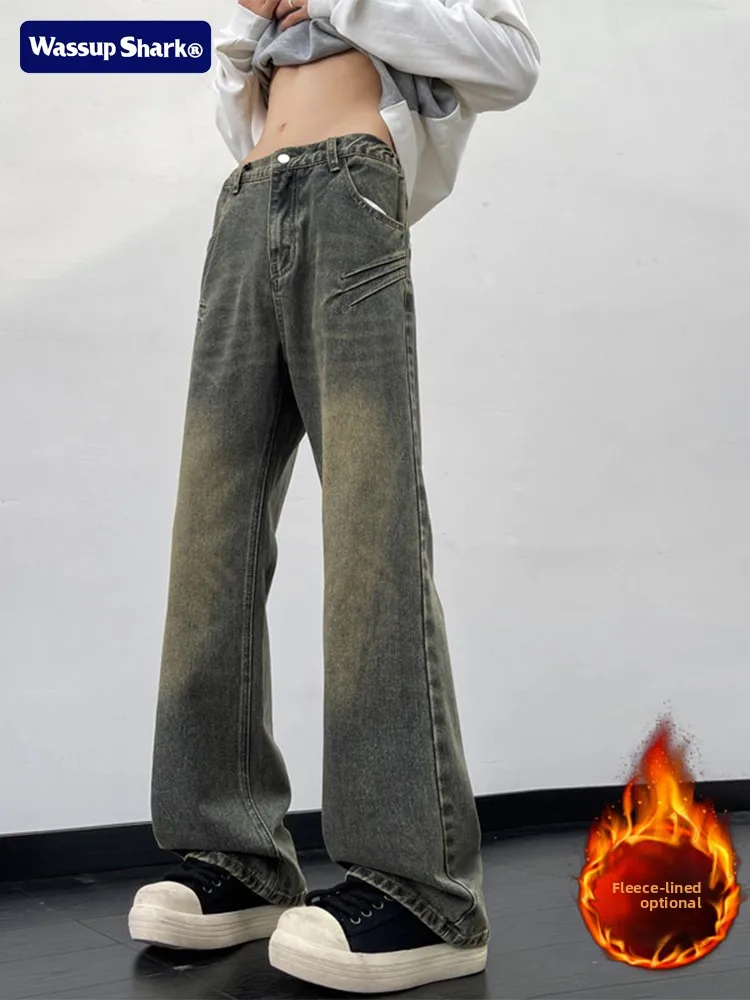 Джинсы мужские Wassup Ark в американском ретро-стиле, повседневные, прямые, осенне-зимние, молодежные, модные брюки
Джинсы мужские Wassup Ark в американском ретро-стиле, повседневные, прямые, осенне-зимние, молодежные, модные брюки