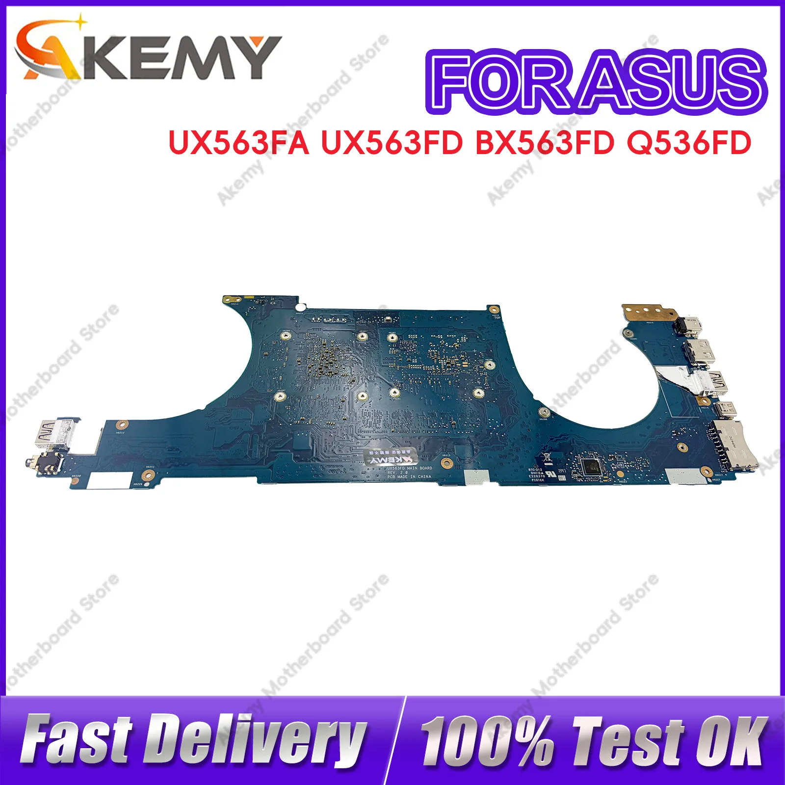 UX563FA UX56FD Laptop Motherboard For ASUS ZenBook BX563FD UX56FA RX563FD Q536FD UX563 Notebook Mainboard With 10th Gen I3 i5 i7
UX563FA UX56FD Laptop Motherboard For ASUS ZenBook BX563FD UX56FA RX563FD Q536FD UX563 Notebook Mainboard With 10th Gen I3 i5 i7