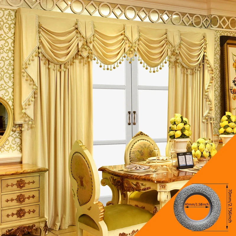 2pcs American curtain living room European luxury atmosphere shading thickened flannelette bedroom finished products, no valance
2pcs American curtain living room European luxury atmosphere shading thickened flannelette bedroom finished products, no valance