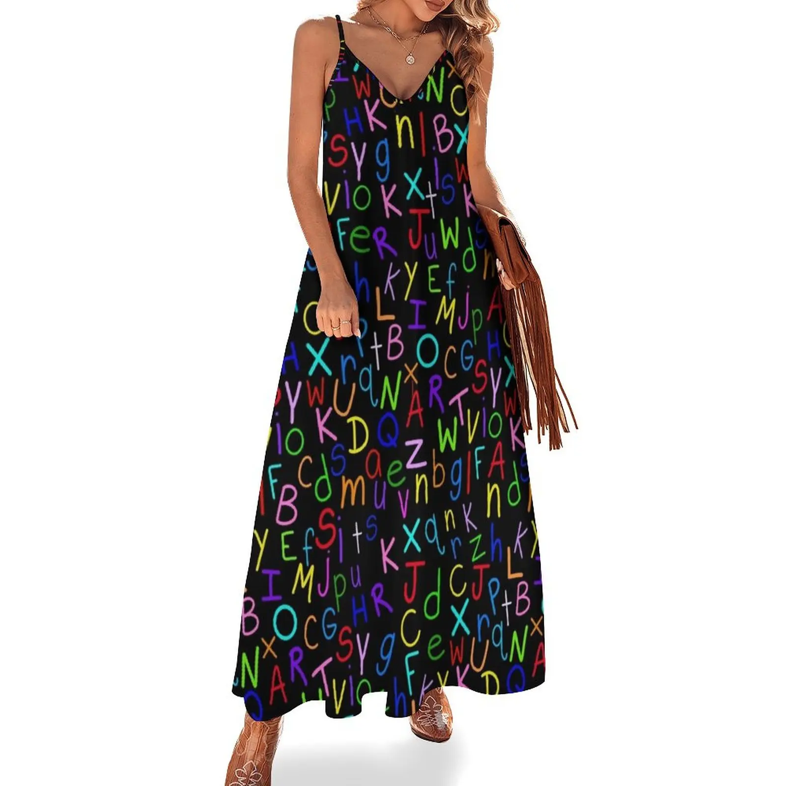 Alphabet Soup 2 Sleeveless Long Dress summer dresses dresses for prom clothes for women Dress
Alphabet Soup 2 Sleeveless Long Dress summer dresses dresses for prom clothes for women Dress