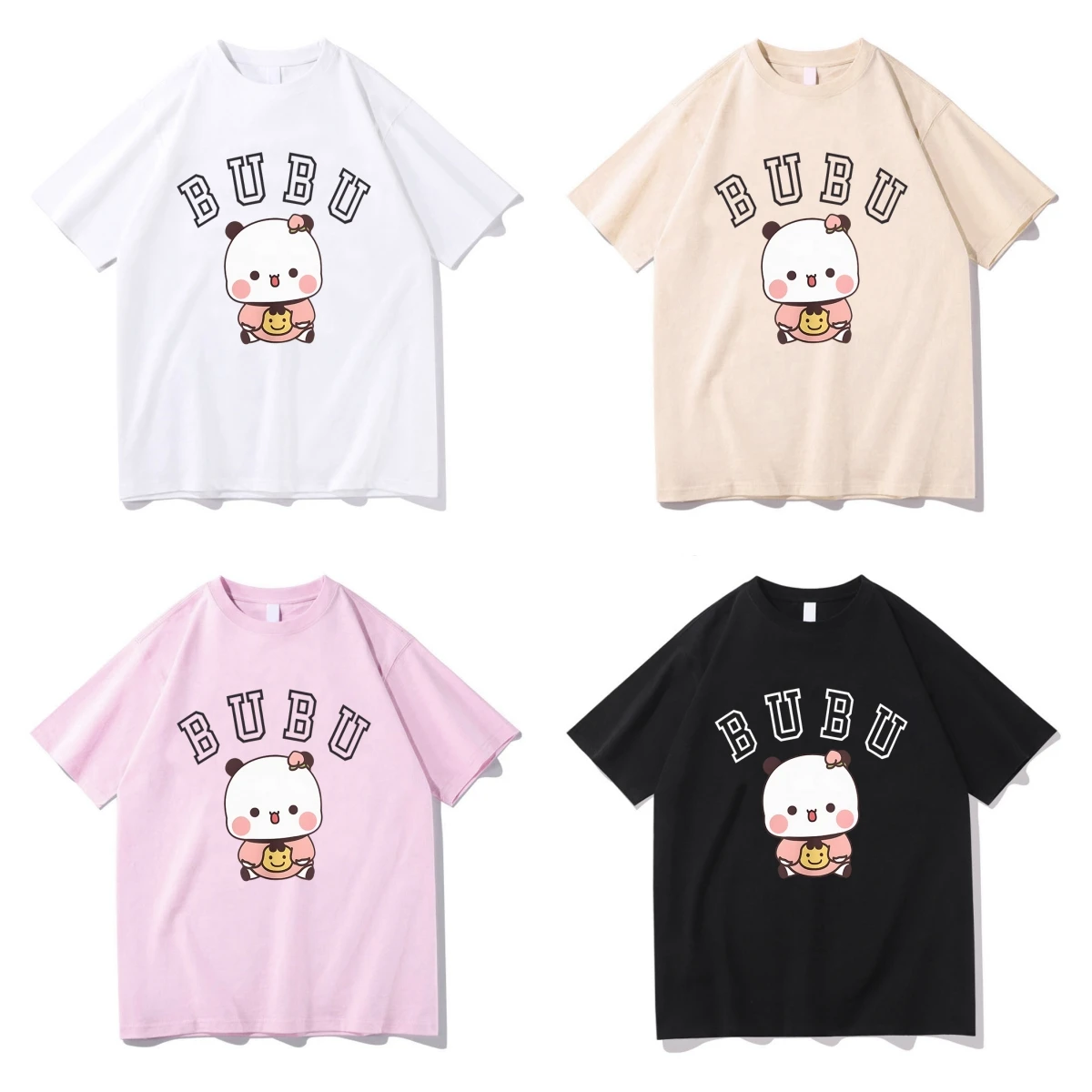 Kawaii Bubu Dudu футболка с принтом, летняя женская и мужская футболка с короткими рукавами и мультяшным узором, повседневный топ с короткими рукавами и принтом
Kawaii Bubu Dudu футболка с принтом, летняя женская и мужская футболка с короткими рукавами и мультяшным узором, повседневный топ с короткими рукавами и принтом