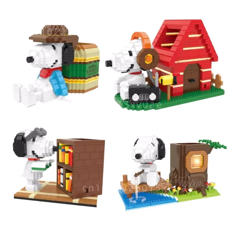 Snoopy Pen Holder Building Blocks Cute Cartoon Small Particles Assembly Model Toys Desktop Decoration Children Holiday Gifts
Snoopy Pen Holder Building Blocks Cute Cartoon Small Particles Assembly Model Toys Desktop Decoration Children Holiday Gifts