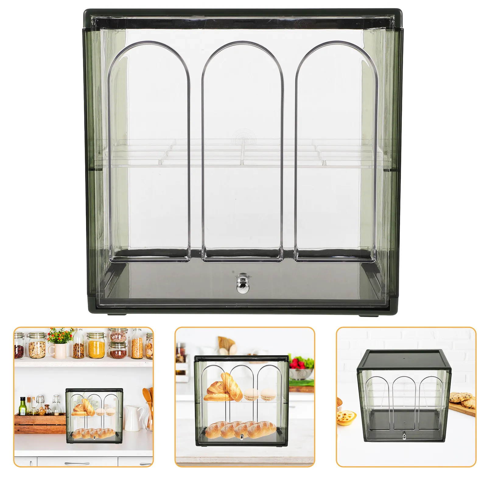 Double Layer Clear Bread Box for Kitchen Countertop Pantry Storage Airtight Large Capacity Loaf Organizer Fresh Keep Holder
Double Layer Clear Bread Box for Kitchen Countertop Pantry Storage Airtight Large Capacity Loaf Organizer Fresh Keep Holder