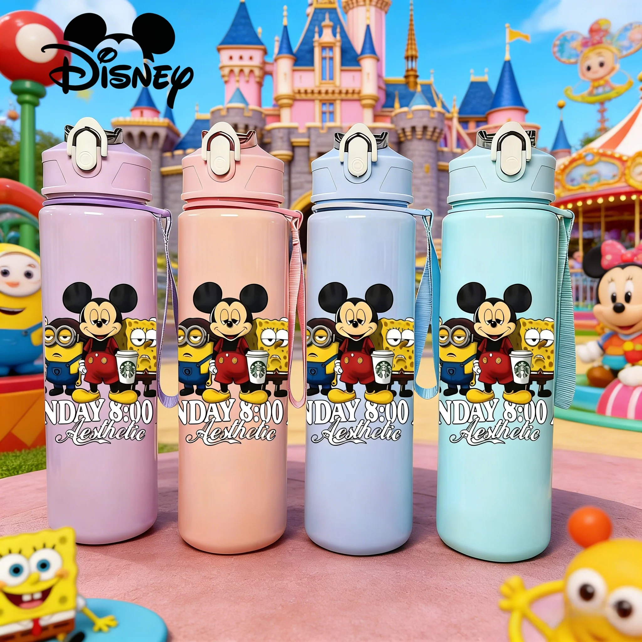 Бутылка для воды с 3D-печатью в виде Микки Мауса, модный дизайн, забавный рисунок для рабочих, новая крышка с кнопкой, милый узор, устойчивая к выцветанию, 750 мл
Бутылка для воды с 3D-печатью в виде Микки Мауса, модный дизайн, забавный рисунок для рабочих, новая крышка с кнопкой, милый узор, устойчивая к выцветанию, 750 мл