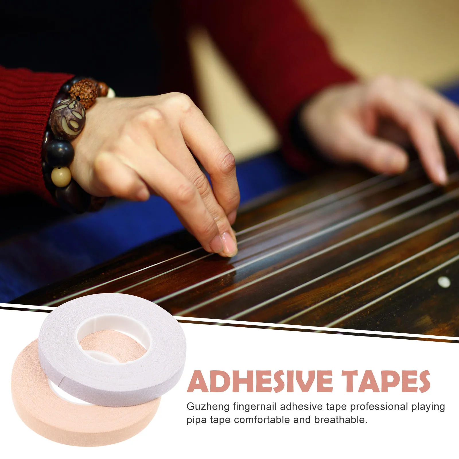 2Pcs Finger Tapes for Guzheng Professional Breathable Anti-Allergic Protective Tape for Pipa Musicians Stage Replacement Parts
2Pcs Finger Tapes for Guzheng Professional Breathable Anti-Allergic Protective Tape for Pipa Musicians Stage Replacement Parts