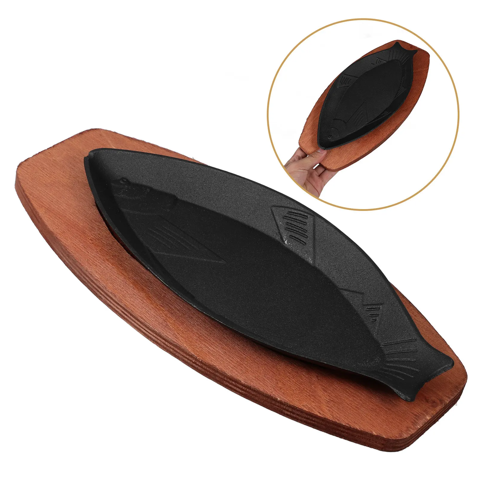 Fish Shape Bbq Frying Pan Non-Stick Iron Fry Plate Portable Lightweight Steak Pan Creative Kitchen Cooking Tray
Fish Shape Bbq Frying Pan Non-Stick Iron Fry Plate Portable Lightweight Steak Pan Creative Kitchen Cooking Tray