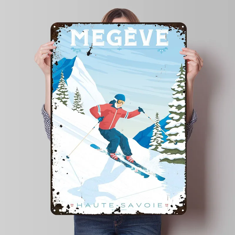 Megeve Франция Лыжный принт Металлические знаки Катание на лыжах Плакат Декор для украшения комнаты Изготовленная на заказ жесть Знак для настенного художественного украшения Ретро
Megeve Франция Лыжный принт Металлические знаки Катание на лыжах Плакат Декор для украшения комнаты Изготовленная на заказ жесть Знак для настенного художественного украшения Ретро