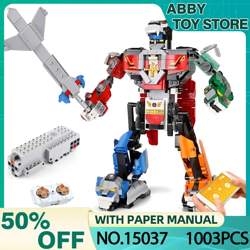 Форма KING 15037 MK Voltron Robot 2, игрушки с дистанционным управлением, техническая модель, строительные блоки, кирпичи, головоломка, игрушка, подарок для детей на день рождения
Форма KING 15037 MK Voltron Robot 2, игрушки с дистанционным управлением, техническая модель, строительные блоки, кирпичи, головоломка, игрушка, подарок для детей на день рождения