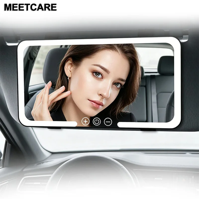 Car Sun Visor Vanity Mirror with 3 Modes Touch Screen Light Detachable Auto Interior Makeup USB Rechargeable Portable for Travel
Car Sun Visor Vanity Mirror with 3 Modes Touch Screen Light Detachable Auto Interior Makeup USB Rechargeable Portable for Travel