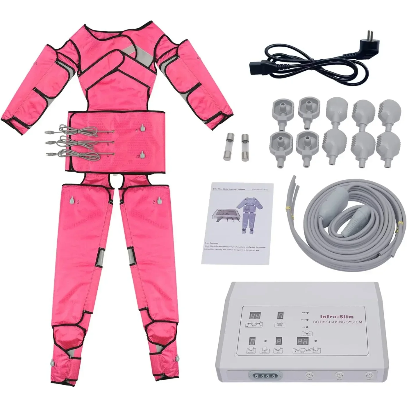 BYMAOCAR 400W 110V Massage Machine Compression Therapy Weight Loss Massage Machine Legs Feet Waist Arms Weight Loss Set (Pink)
BYMAOCAR 400W 110V Massage Machine Compression Therapy Weight Loss Massage Machine Legs Feet Waist Arms Weight Loss Set (Pink)