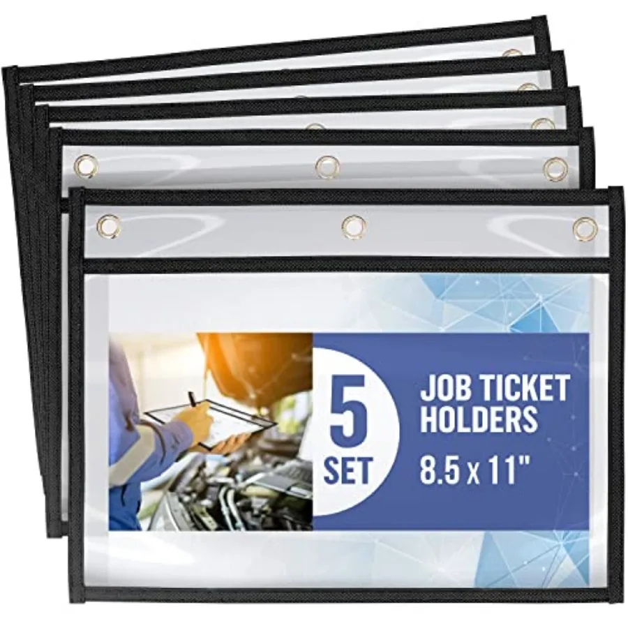 Horizontal Job Ticket Holders - 8.x11 Landscape Shop Ticket Holders - Work Order Plastic Sleeves for Documents - Dry Erase Pock
Horizontal Job Ticket Holders - 8.x11 Landscape Shop Ticket Holders - Work Order Plastic Sleeves for Documents - Dry Erase Pock