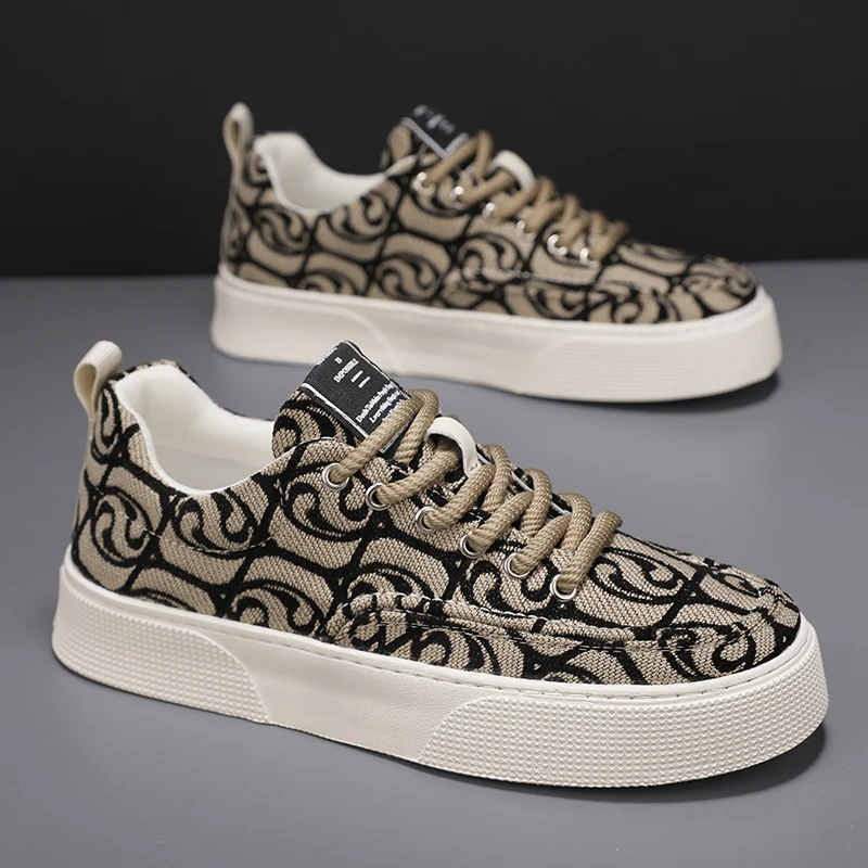 Men's Canvas Shoes Breathable Casual Low Top Flat Heel Floral Woven Pattern Spring Autumn Season Popular Trendy Flat Footwear
Men's Canvas Shoes Breathable Casual Low Top Flat Heel Floral Woven Pattern Spring Autumn Season Popular Trendy Flat Footwear