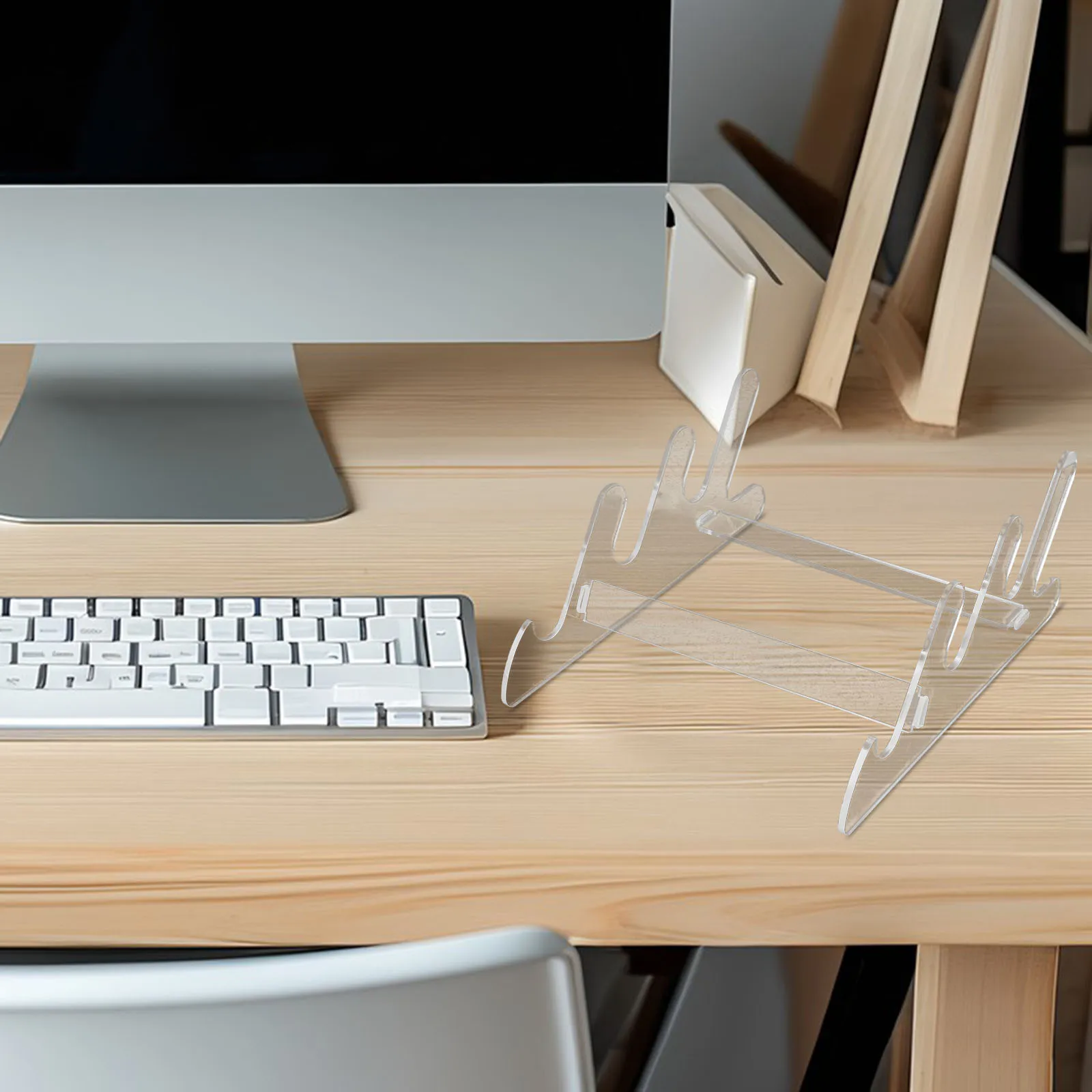 Clear Acrylic Keyboard Display Stand Easy Disassembly Wide Application for Computer Stores Offices Homes Clear Keyboard Stand
Clear Acrylic Keyboard Display Stand Easy Disassembly Wide Application for Computer Stores Offices Homes Clear Keyboard Stand