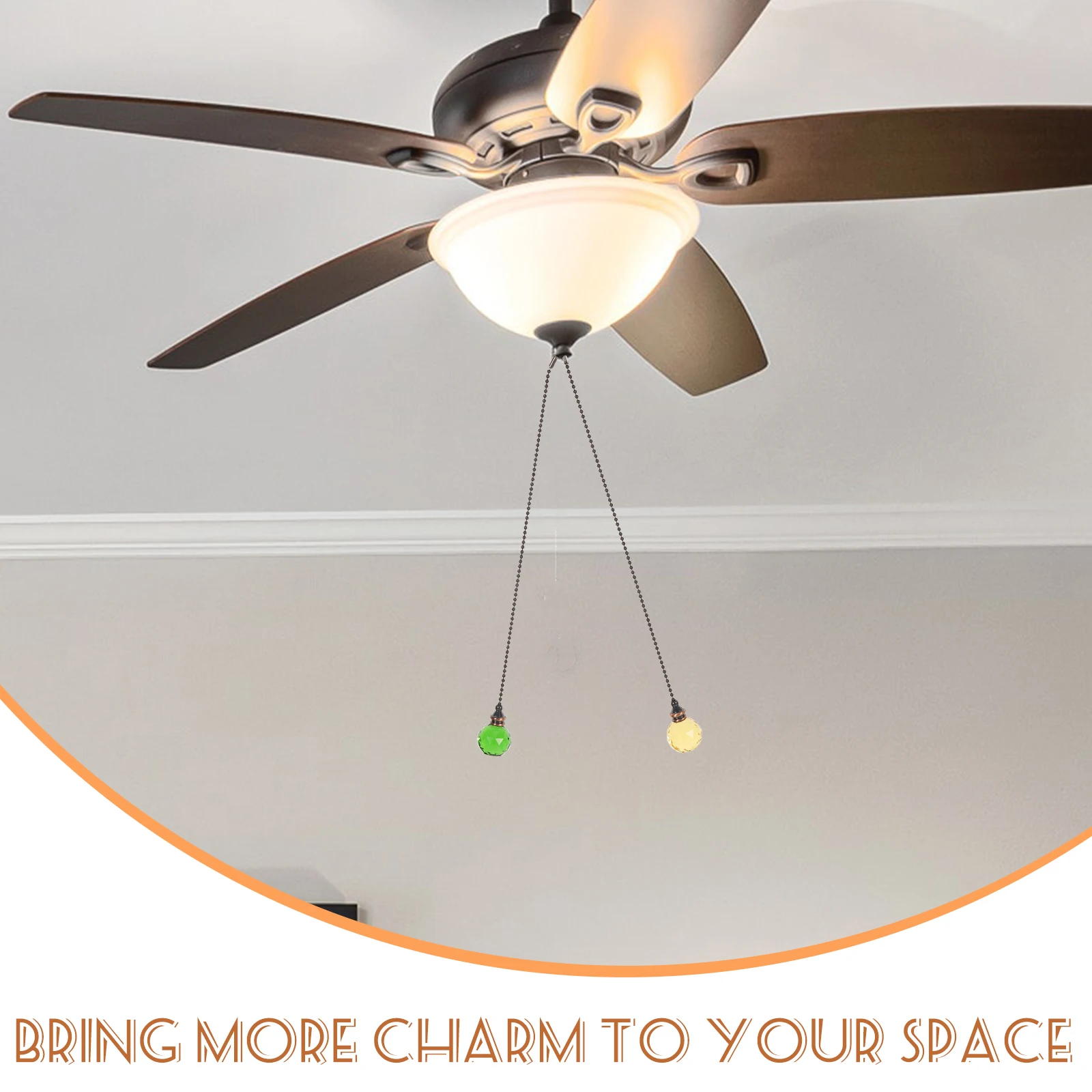 2pcs Ceiling Fan Pull Chain Extenders Crystal Pendant Decorative Chains Replacement Parts for Home Lighting Accessories
2pcs Ceiling Fan Pull Chain Extenders Crystal Pendant Decorative Chains Replacement Parts for Home Lighting Accessories
