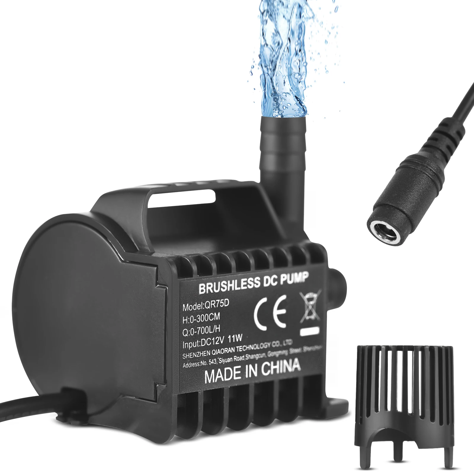 12V Submersible Water Pump 9.8ft DC Female Plug Suction Cup Base Portable Mini Pump Fish Tank Pond 700L/H Small Fountain Pump
12V Submersible Water Pump 9.8ft DC Female Plug Suction Cup Base Portable Mini Pump Fish Tank Pond 700L/H Small Fountain Pump