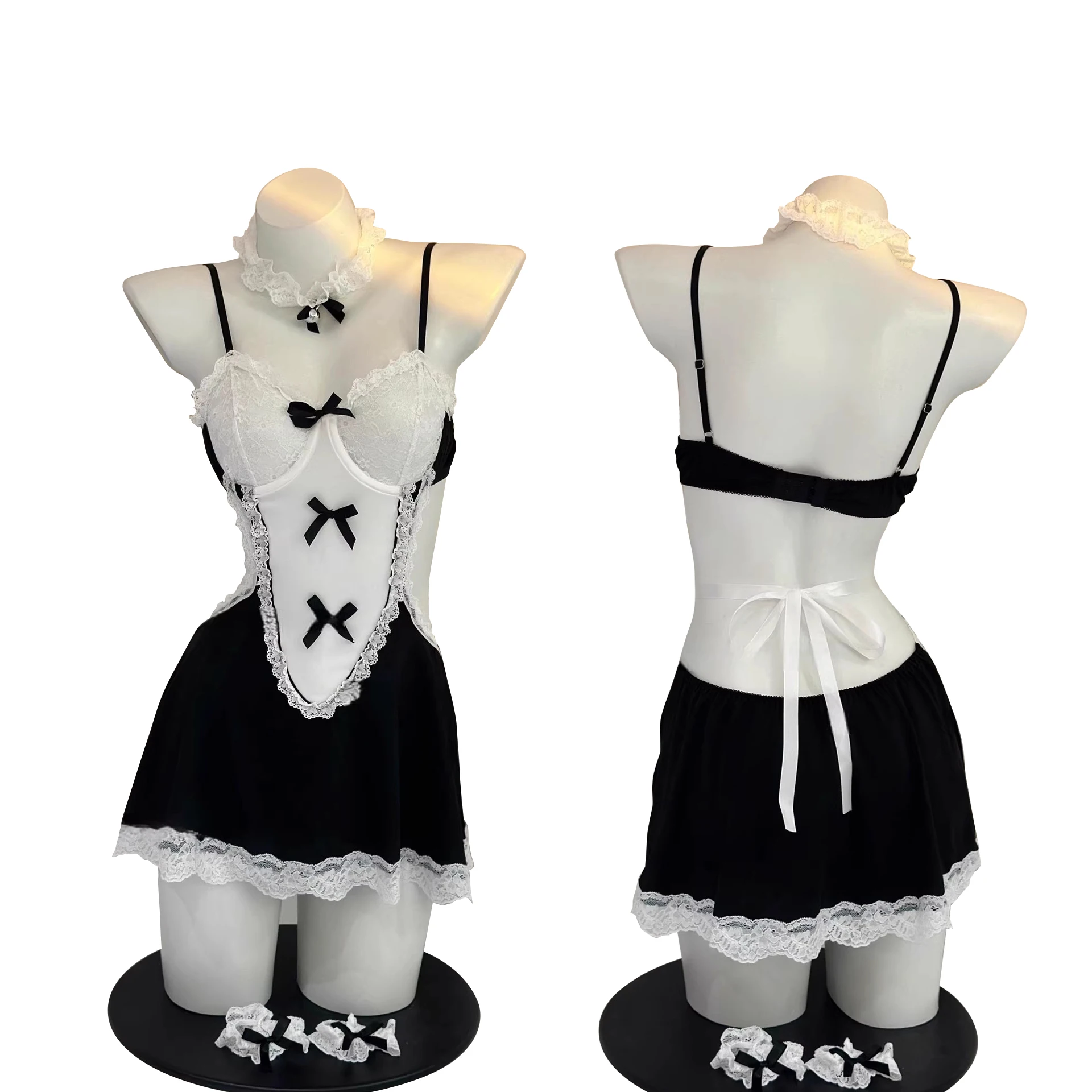 Sexy Lace Maid Uniform Women's Underwear Roleplay Clothing Temptation Game Costumes Female Servant Suit Attractive Party Uniform
Sexy Lace Maid Uniform Women's Underwear Roleplay Clothing Temptation Game Costumes Female Servant Suit Attractive Party Uniform