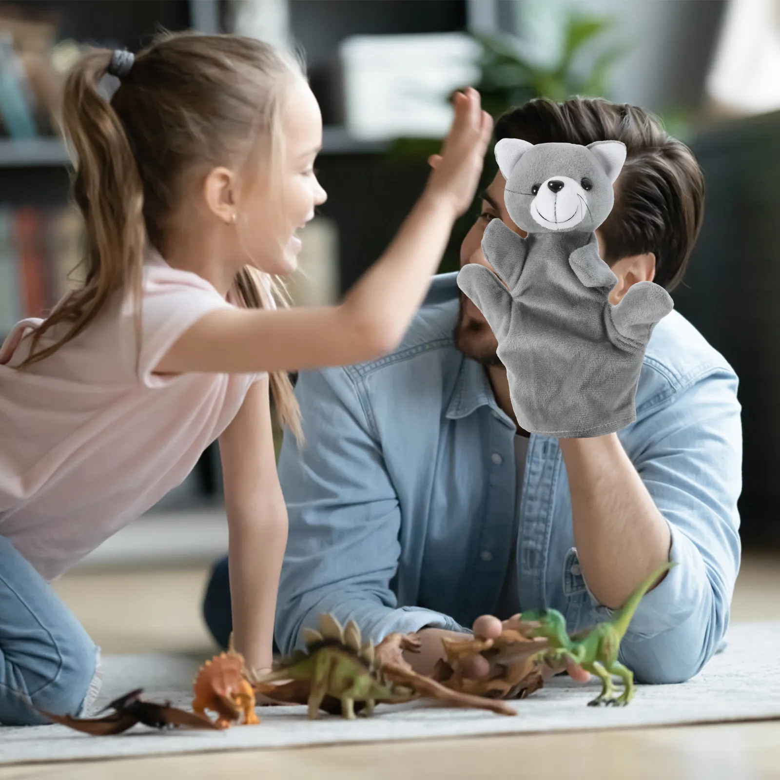 Cat Shaped Hand Puppet for Toddlers and Babies Interactive Playtime Tool with Precise Head Limb Control Supports Early Education
Cat Shaped Hand Puppet for Toddlers and Babies Interactive Playtime Tool with Precise Head Limb Control Supports Early Education