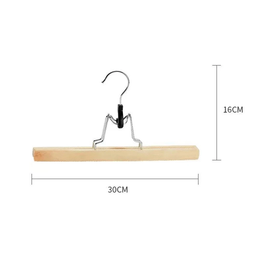 10 Pcs Grade Wooden Pants Hanger With Clips Non Slip Skirt Hanger With 360° Swivel Hook-ABAJ
10 Pcs Grade Wooden Pants Hanger With Clips Non Slip Skirt Hanger With 360° Swivel Hook-ABAJ