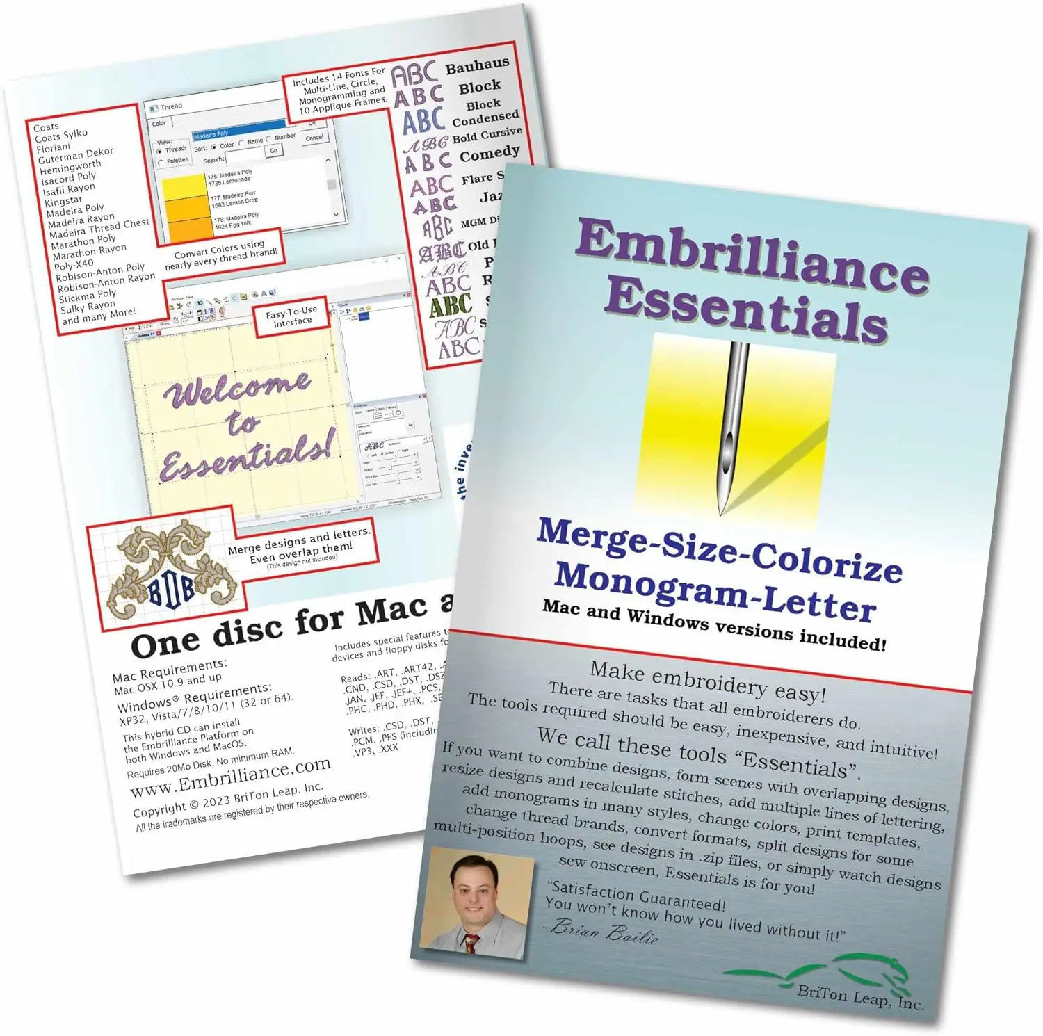 Essentials Embroidery Software for Mac PC
Essentials Embroidery Software for Mac PC