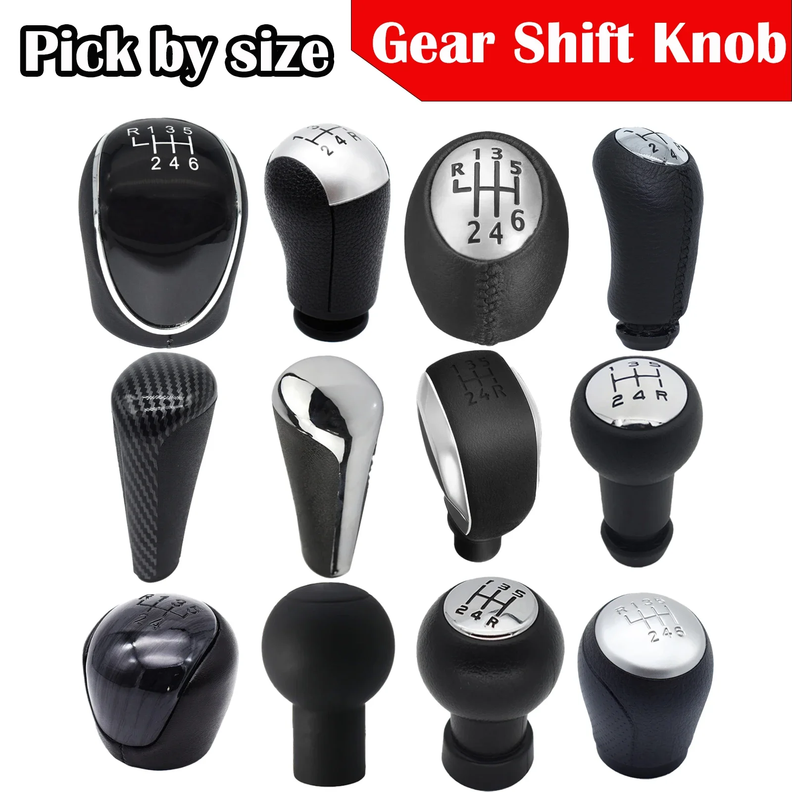 Gear Shift Knob Leather Silicone Handleball MT 5/6 Speed Gearstick Stick Shifter Lever Pen Automatic Trim Knob Replacement 2010
Gear Shift Knob Leather Silicone Handleball MT 5/6 Speed Gearstick Stick Shifter Lever Pen Automatic Trim Knob Replacement 2010