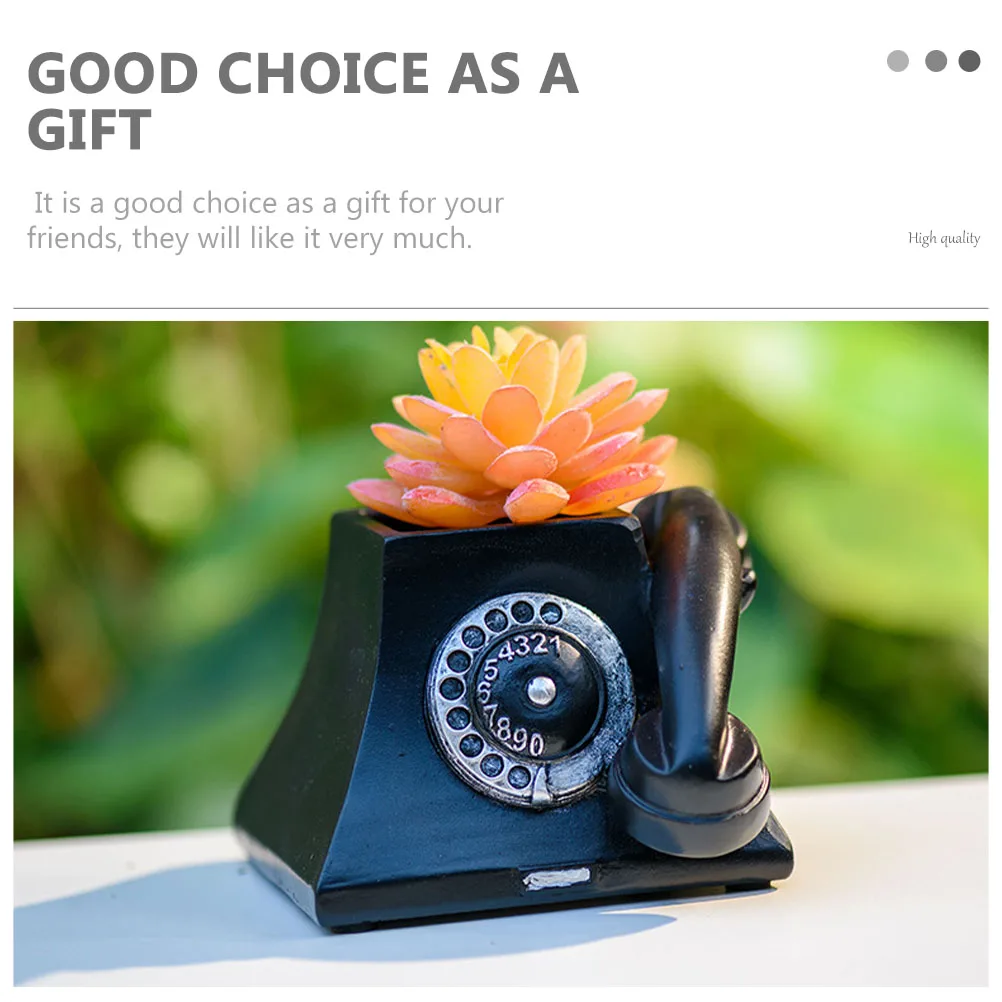 1pc Resin Telephone Shaped Flower Pot Planter Decorative Pots Succulents Retro Style Home Office Garden
1pc Resin Telephone Shaped Flower Pot Planter Decorative Pots Succulents Retro Style Home Office Garden