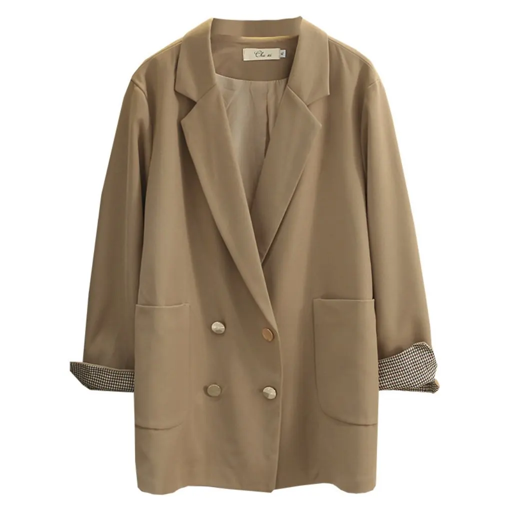 Женский повседневный пиджак с откидными рукавами больших размеров, весенняя мода в стиле K, брюки с большими карманами и клапаном, 100 кг, толстый мм
Женский повседневный пиджак с откидными рукавами больших размеров, весенняя мода в стиле K, брюки с большими карманами и клапаном, 100 кг, толстый мм