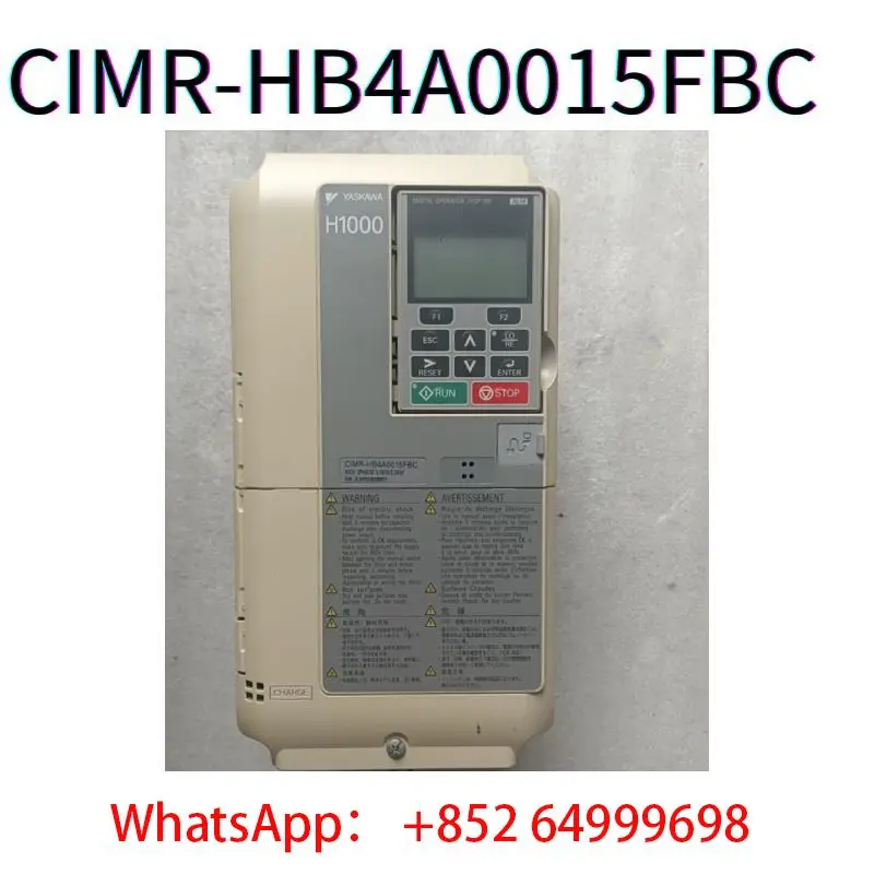 second-hand H1000 series frequency converter CIMR-HB4A0015FBC 5.5KW/3.7KW 380V tested ok
second-hand H1000 series frequency converter CIMR-HB4A0015FBC 5.5KW/3.7KW 380V tested ok