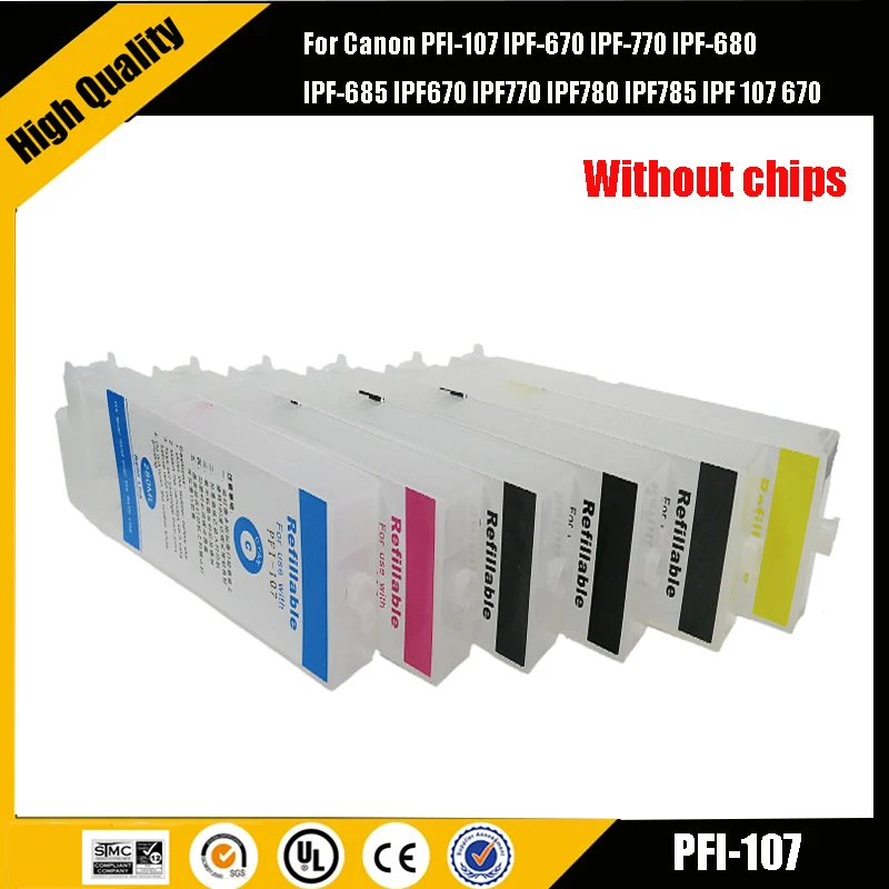 einkshop PFI107 130ml Refillable For Canon PFI-107 IPF-670 IPF-770 IPF-680 IPF-685 IPF670 IPF770 IPF780 IPF785 IPF 107 670
einkshop PFI107 130ml Refillable For Canon PFI-107 IPF-670 IPF-770 IPF-680 IPF-685 IPF670 IPF770 IPF780 IPF785 IPF 107 670