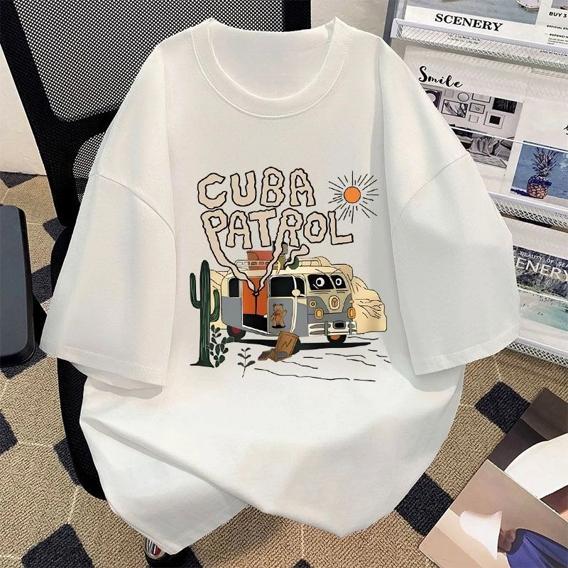 Лето 2025 г., последняя роскошная брендовая футболка Y2K, футболка из чистого хлопка с принтом, большой размер, с круглым вырезом, повседневная мужская и женская футболка
Лето 2025 г., последняя роскошная брендовая футболка Y2K, футболка из чистого хлопка с принтом, большой размер, с круглым вырезом, повседневная мужская и женская футболка