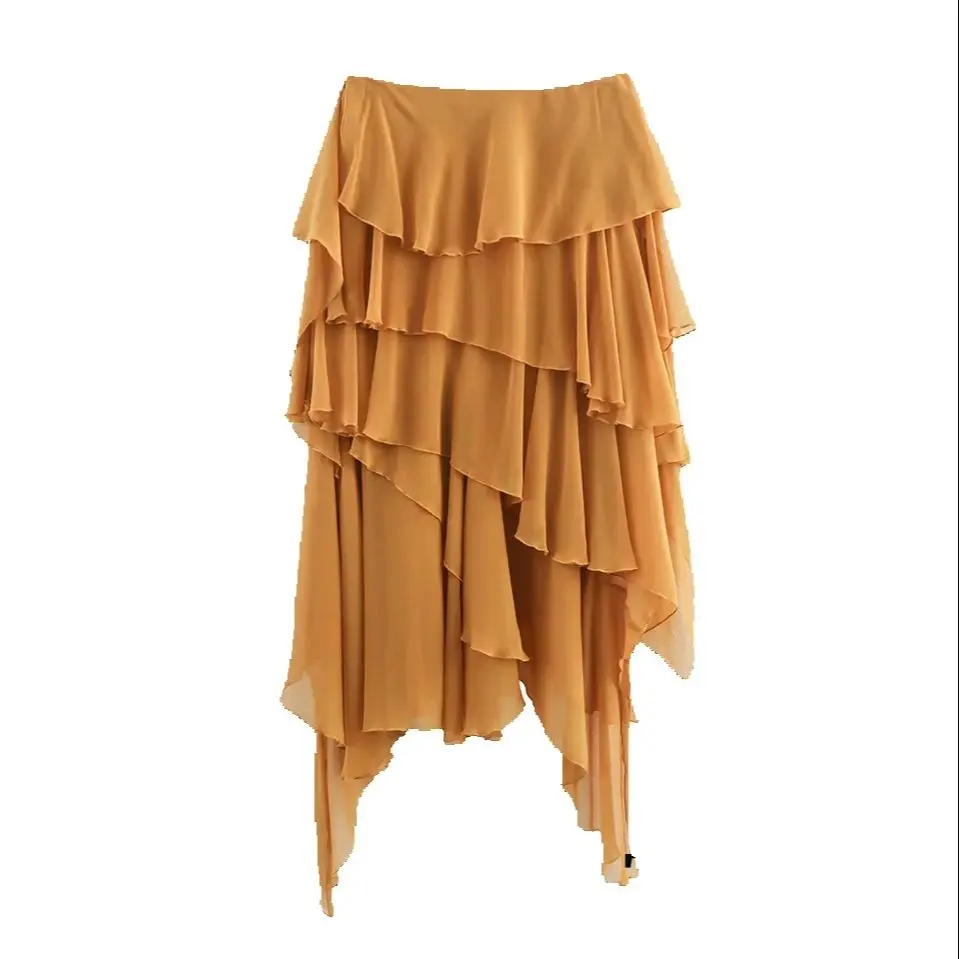 KONDALA Women Elegant Tierred Skirt Asymmetrical Skirts 2025 Fashion Spring Summer Mujer High Street Irregularity Casual Skirt
KONDALA Women Elegant Tierred Skirt Asymmetrical Skirts 2025 Fashion Spring Summer Mujer High Street Irregularity Casual Skirt
