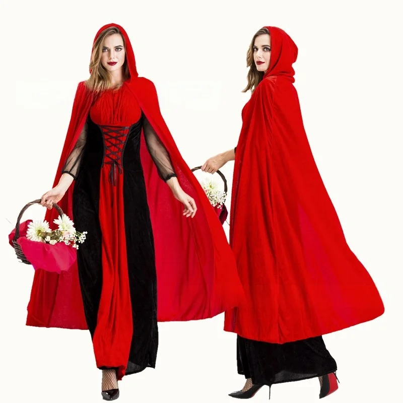 Новинка 2025 года, костюм маленькой красной шляпы, замок, женский ролевой костюм на Хэллоуин для взрослых, модный китайский сценический костюм
Новинка 2025 года, костюм маленькой красной шляпы, замок, женский ролевой костюм на Хэллоуин для взрослых, модный китайский сценический костюм