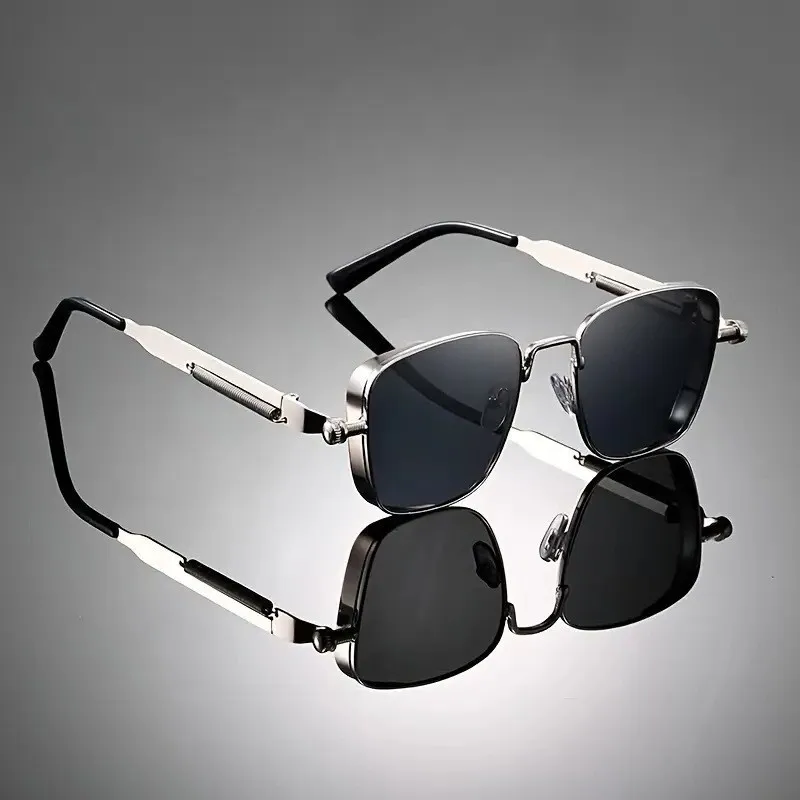 Retro Sunglasses Men's High End Vintage Square Anti UV Fashion Spring Leg Glasses
Retro Sunglasses Men's High End Vintage Square Anti UV Fashion Spring Leg Glasses