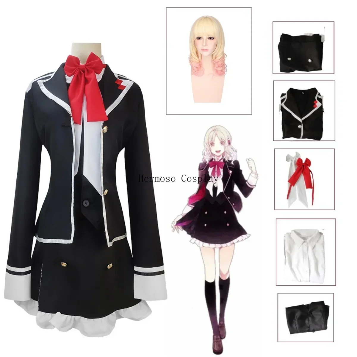 Komori Yui Cosplay Costume Anime DIABOLIK LOVERS Costumes Halloween Carnival Women Uniforms Komori Yui Full Set School Uniforms
Komori Yui Cosplay Costume Anime DIABOLIK LOVERS Costumes Halloween Carnival Women Uniforms Komori Yui Full Set School Uniforms