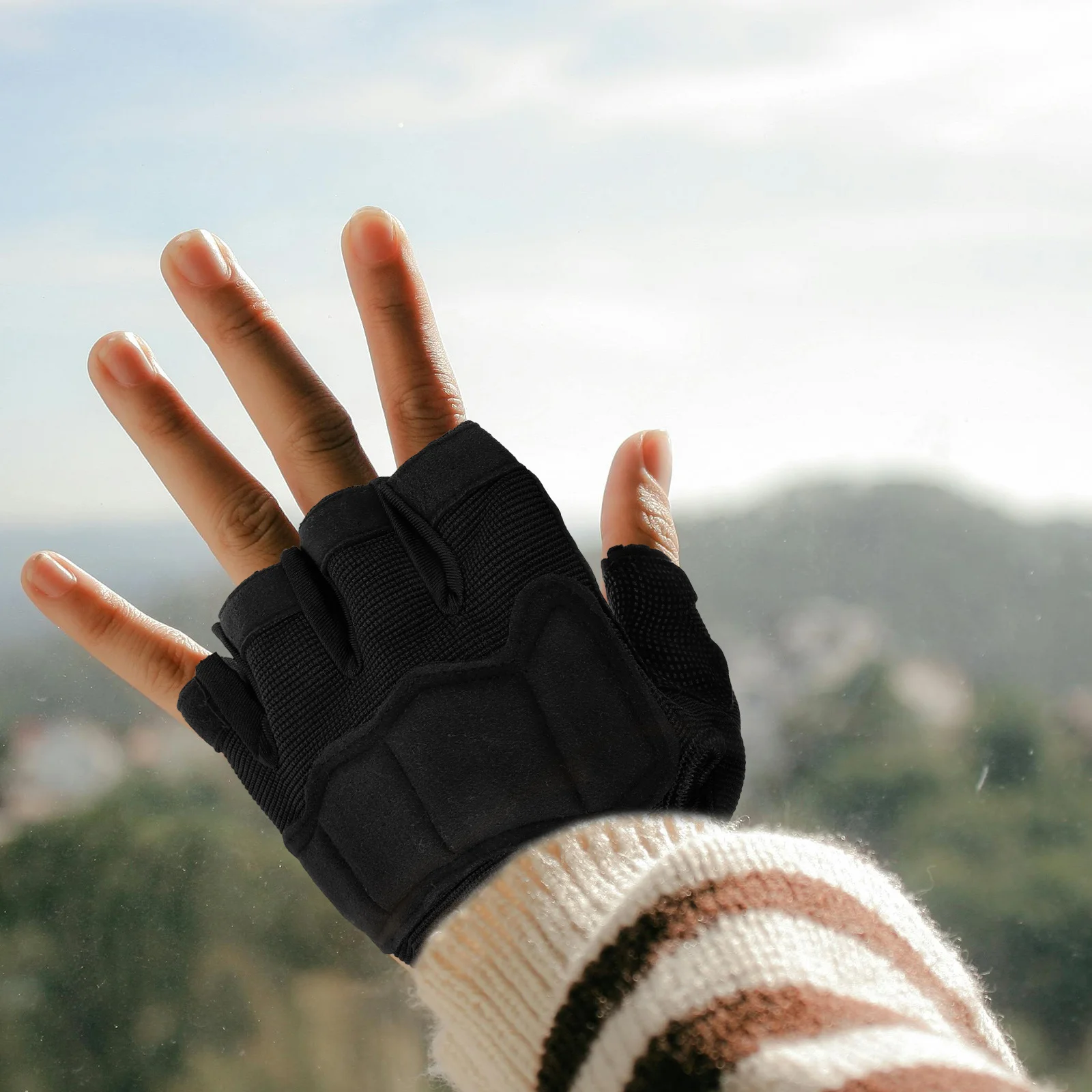 1 пара перчаток для верховой езды без пальцев для взрослых, товары для мотоциклов и улицы, нескользящие велосипедные перчатки, товары для улицы
1 пара перчаток для верховой езды без пальцев для взрослых, товары для мотоциклов и улицы, нескользящие велосипедные перчатки, товары для улицы