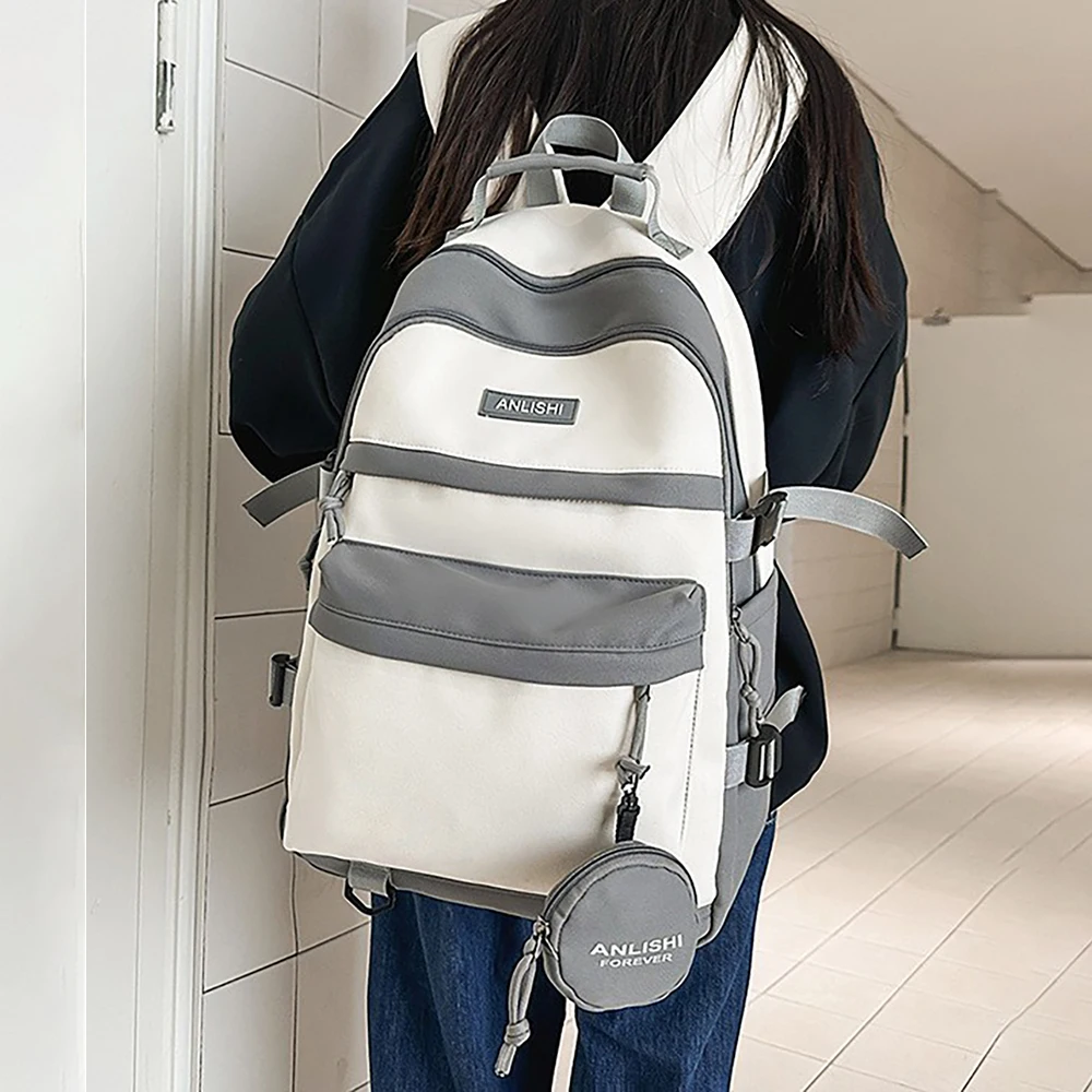 Рюкзак большой емкости для женщин и мужчин, легкие пригородные сумки, модные школьные сумки для студентов, модные рюкзаки с несколькими карманами
Рюкзак большой емкости для женщин и мужчин, легкие пригородные сумки, модные школьные сумки для студентов, модные рюкзаки с несколькими карманами