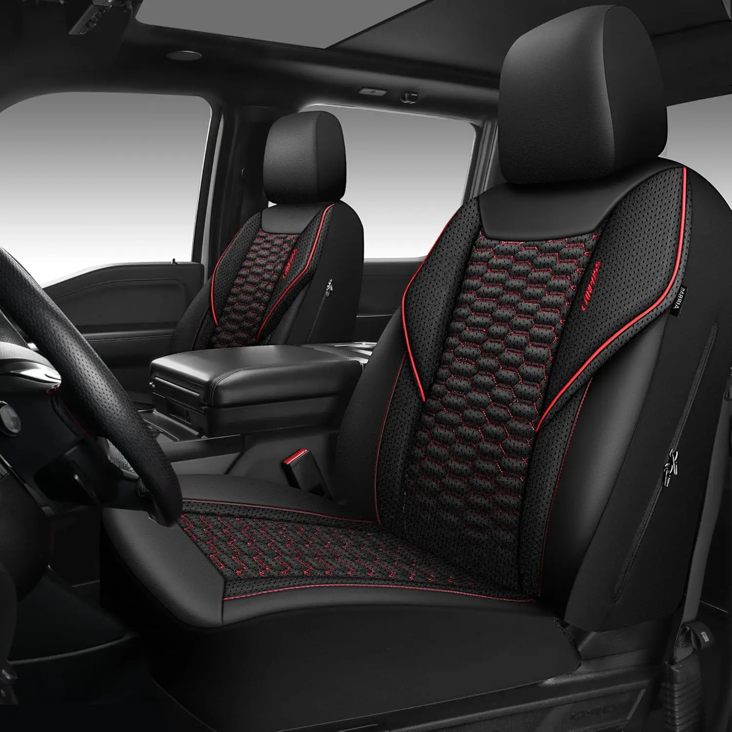 3D Foam Mesh Leather Car Seat Covers, Universal Fit for SUV Truck Sedan, Airbag Compatible in Black and Red
3D Foam Mesh Leather Car Seat Covers, Universal Fit for SUV Truck Sedan, Airbag Compatible in Black and Red