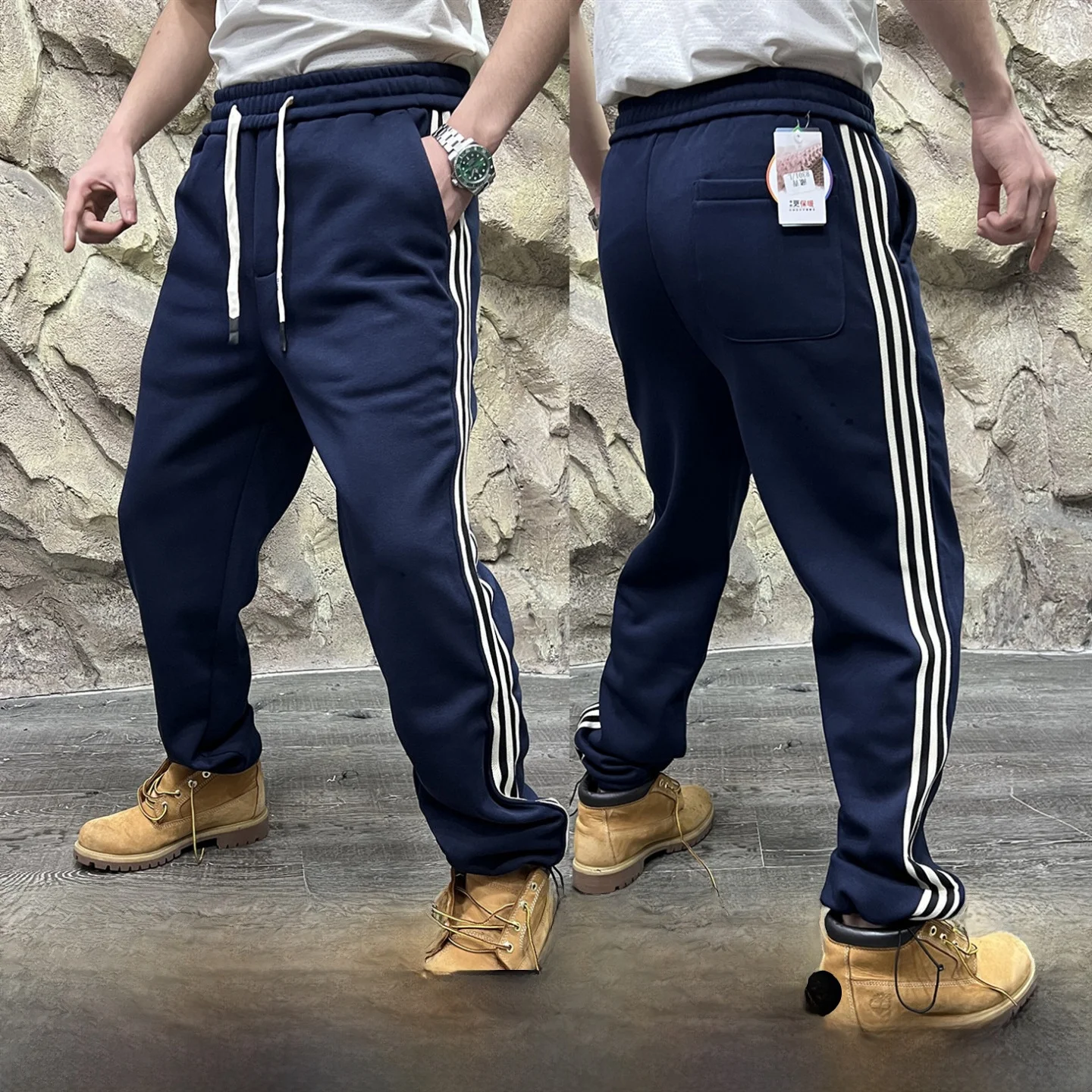 Thiened Fce Lined Knitted Spor Casual Pants for Men Straight Leg Fit Autumn Winter Faionable Trousers Youth Cotton P...
Thiened Fce Lined Knitted Spor Casual Pants for Men Straight Leg Fit Autumn Winter Faionable Trousers Youth Cotton P...
