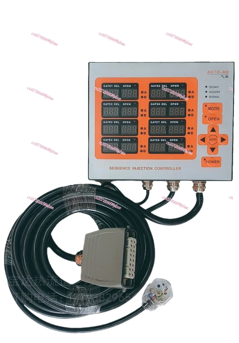 Hot Runner Timing Controller 8-point Molding Machine Needle Valve Delay 8 Groups Air Valve Time Controller Intelligent
Hot Runner Timing Controller 8-point Molding Machine Needle Valve Delay 8 Groups Air Valve Time Controller Intelligent