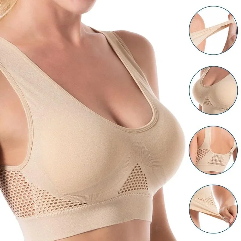 Women Fashion Breathable Sports Bra Seamless Push Up Bra Deep V-neck Crop Top 6 Colors Available
Women Fashion Breathable Sports Bra Seamless Push Up Bra Deep V-neck Crop Top 6 Colors Available